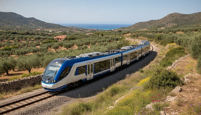 Stadler Unveils World's First Narrow-Gauge Hydrogen Train for Sardinia Network
