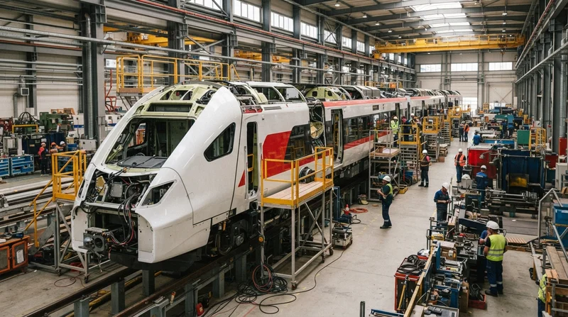 Stadler Begins Assembly of 11 FLIRT InterCity EMUs for Hungary's GYSEV
