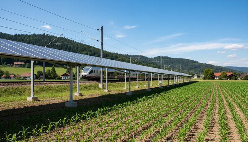 Austria's ÖBB Inaugurates World's First Agrovoltaic Solar Plant for Rail Traction