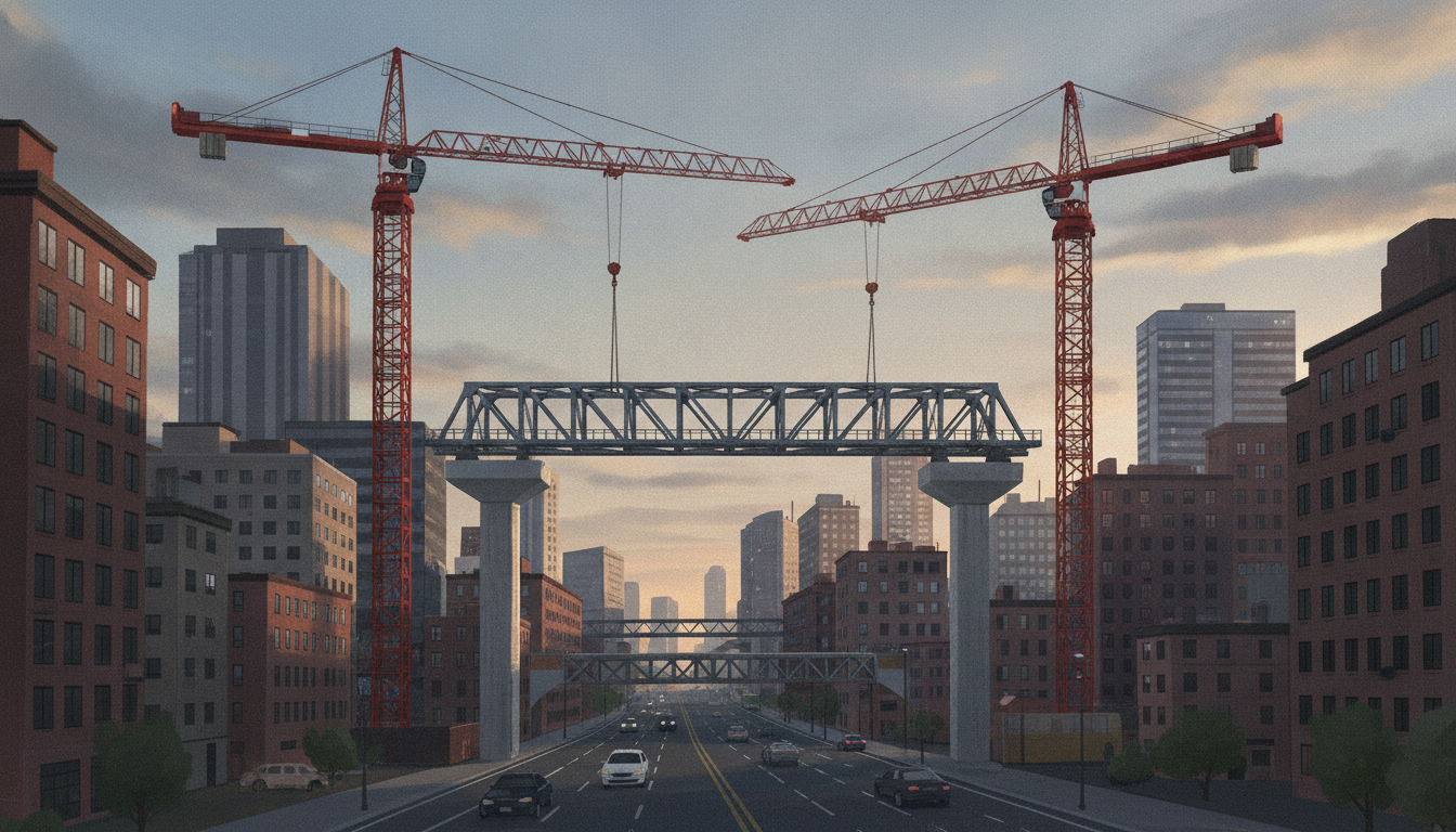 HS2 Installs First Steel Span of New Saltley Viaduct in Birmingham