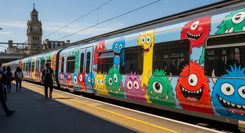 NS Unveils Special Train Based on 8-Year-Old's Drawing at Utrecht Station